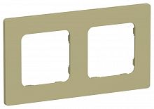 Рамка 2-м СП FLITE РУ-2-К-ФлО олив. IEK FI-M22-32-20-K26