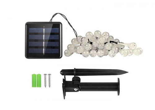 Светильник светодиодный SLR-G08-30W садовый; гирлянда капли теплый бел. солнечная батарея ФАZА 5040960 фото 2