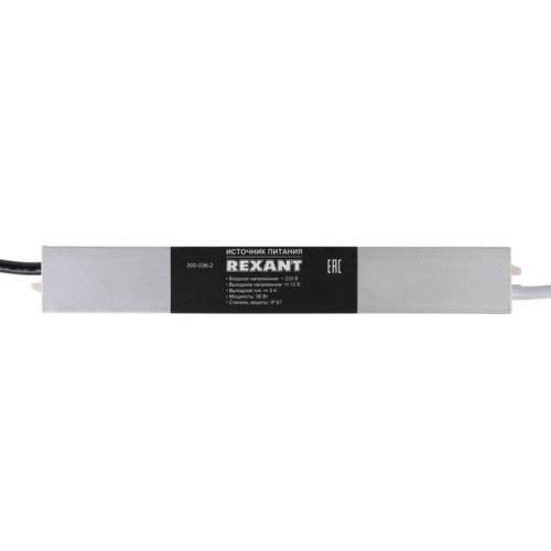 Источник питания LED 220В 12В 36Вт с разъемами под винт влагозащ. IP67 Rexant 200-036-2 фото 3