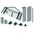 Теплица GA-House-2х-frame 1800х900х900мм 2 отсека GREEN APPLE Б0063858