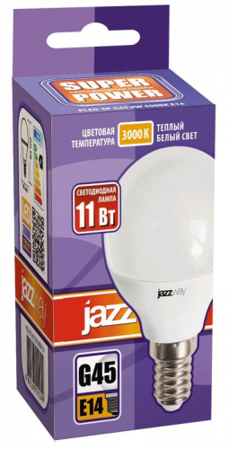 Лампа светодиодная PLED- SP G45 11Вт E14 3000К 230/50 JazzWay 5019249 фото 3