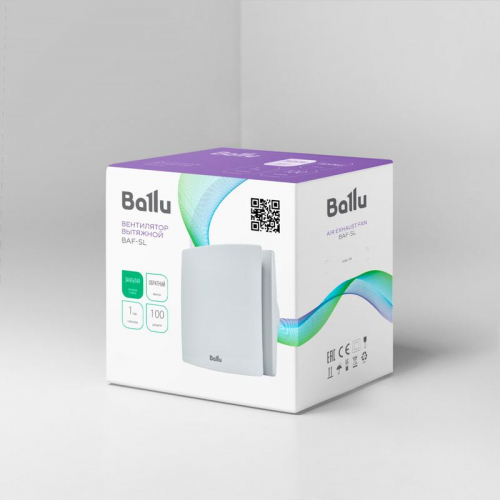 Вентилятор вытяжной BAF-SL 150 V Ballu НС-1606100 фото 8