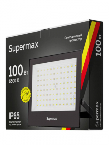 Прожектор светодиодный Supermax SPR 100Вт 6500К 10000лм IP65 КОСМОС S_PR_LED_100 фото 2