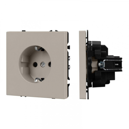 Механизм электрической розетки SCT-NOBE-MEU1-SFPL-CA 230В 16A кашемир Arlight 059452