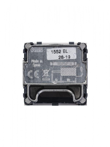 Розетка телевизионная одиночная TV/R/SAT 2мод. Zenit с накладкой бел. ABB 2CLA225130N1101 фото 4