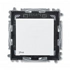Переключатель кнопочный 1-кл. Levit IP44 бел./дым. черн. ABB 2CHH598940A4062