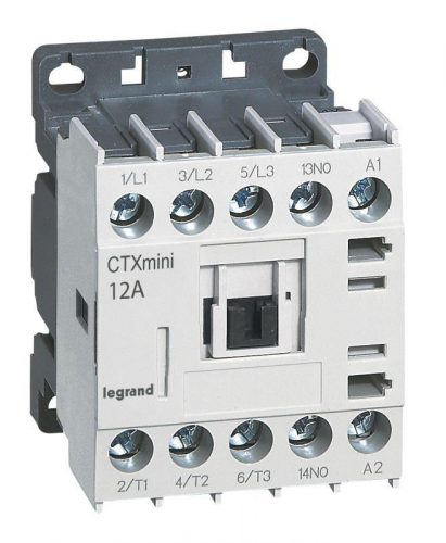 Контактор CTX-3 3P 12А 1НО =24В мини Leg 417041