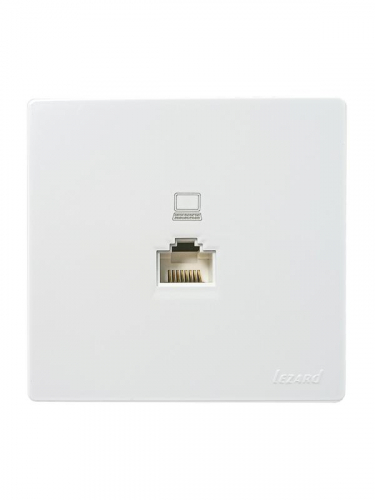Розетка компьютерная 1-м ОП RJ45 LETO бел. LEZARD 752-0200-139 фото 2