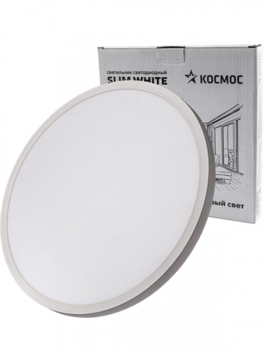 Светильник светодиодный SLIM WHITE 48Вт 4500К IP40 3480лм 230В 500х25мм КОСМОС KSlim48w_W4500K