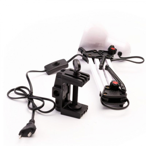 Светильник настольный UF-312P С01 230В 60Вт струбцина бел. Ultraflash 12894 фото 6