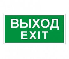 Пиктограмма "Выход/Exit" ПЭУ 011 335х165 PC-L СТ 2502000950