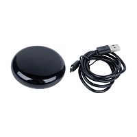Пульт ИК умный универс. Wi-Fi micro-USB 5В (в/к) 18м голосовое управление + приложение UnielSmart черн. Uniel UL-00011713