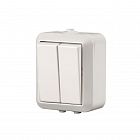 Выключатель 2-кл. 1п ОП Jussi 16А IP44 230В бел. ABB 2TKA000165G1