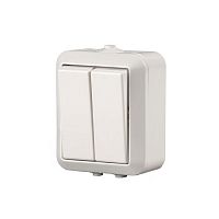 Выключатель 2-кл. 1п ОП Jussi 16А IP44 230В бел. ABB 2TKA000165G1