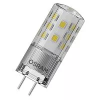Лампа светодиодная PARATHOM PIN 4Вт PIN прозрачная 2700К тепл. бел. GY6.35 470лм 12В угол пучка 320град. пластик (замена 40Вт) OSRAM 4058075622357