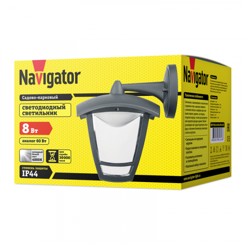 Светильник 61 618 NOF-P02-8-4K-BL-IP44-LED Navigator 61618 фото 2