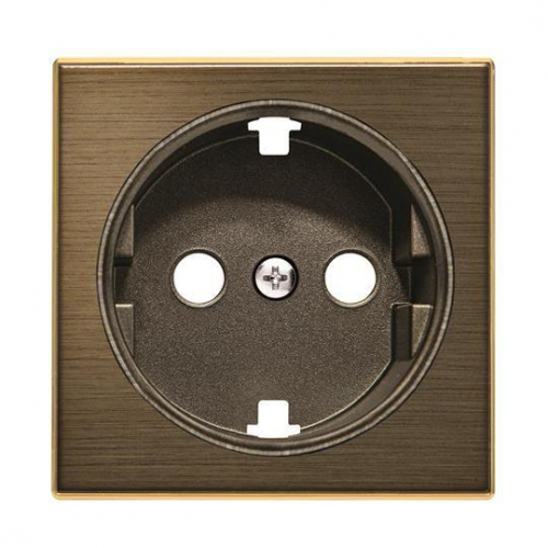 Накладка 1-м СП Sky IP20 для розетки Schuko античная латунь ABB 2CLA858800A1201
