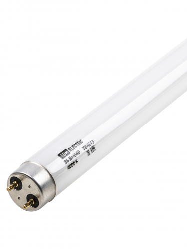 Лампа люминесцентная линейная двухцокольная ЛЛ-36Вт/640, T8/G13, 4000 К TDM фото 5