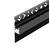 Профиль ARH-PLINTUS-FANTOM-2000 BLACK L2000 алюм. Arlight 038550