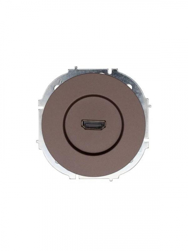 Розетка HDMI 1-м СП OSEN механизм шоколад LEZARD 743-7388-203