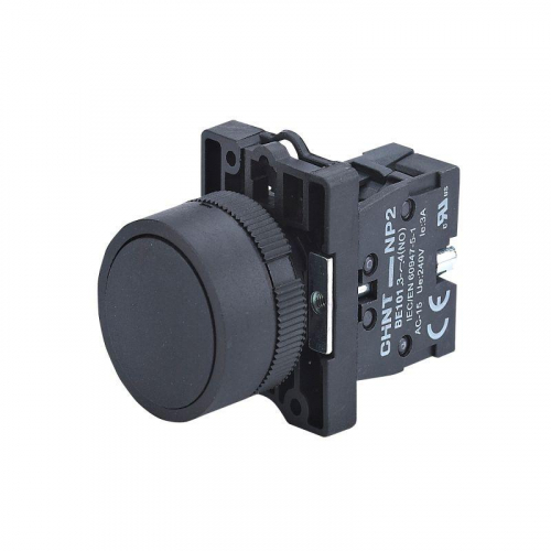 Кнопка управления NP2-EA25 без подсветки 1НО+1НЗ IP40 (R) черн. CHINT 574090
