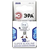 Элемент питания алкалиновый AAA/LR03 LR03-10BL компактный (блист.10шт) Эра Б0002728