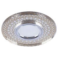 Светильник CD981 50Вт G5.3 MR16 потолочн. встраив. со светодиод. подсветкой 15LEDх2835 SMD 4000К с драйвером в комплекте прозр. зол. FERON 32438