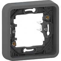 Рамка 1-м Mureva Styl с винтами IP55 антрацит SchE MUR34108