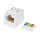 Вставка Keystone Jack RJ45 (8P8C) кат.5E без инструмента Toolless бел. Cabeus 7480c