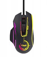 Мышь проводная оптическая USB 6 кн., DPI: 8800, черная, Windows XP/Vista/7/8/10, MacOS Filum FL-GM10-BK