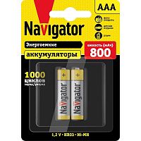 Аккумулятор AAA/HR03 94 461 NHR-800-HR03-BP2 (блист.2шт) NAVIGATOR 94461