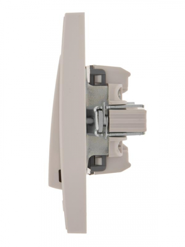 Выключатель 2-кл. СП Rain 10А IP20 бел. LEZARD 703-0202-101 фото 3