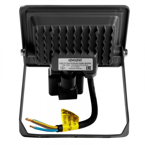 Прожектор светодиодный СДО-10 SENSOR 20Вт 6500К IP65 230В ДО GR ФАZА 5032866 фото 4