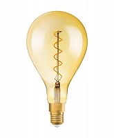 Лампа светодиодная филаментная Vintage 1906 LED dim CL A160 FIL GOLD 28 dim 5W/820 5Вт тепл. бел. E27 (замена 28Вт) диммир. зол. OSRAM 4058075269705