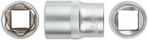 Головка шестигранная CrV 1/2дюйм 19мм FIT 62049