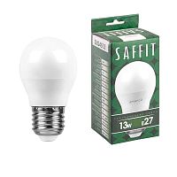 Лампа светодиодная SBG4513 13Вт G45 шар 6400К E27 230В SAFFIT 55162