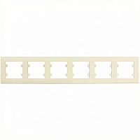 Рамка 6-м Karea RIZZ крем. Makel 88010706
