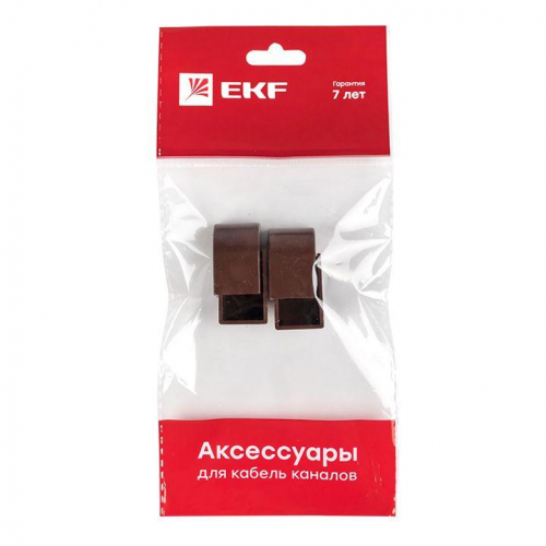 Заглушка 16х16 под темн. дерево Plast PROxima (уп.4шт) EKF ecd-16-16x4 фото 7