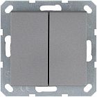 Выключатель 2-кл. 10А IP20 механизм алюм. Jasmart G3023S