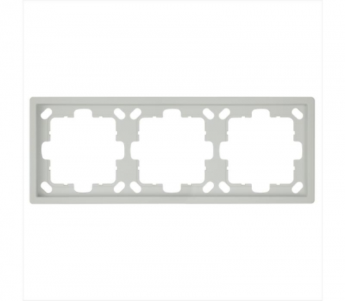 Рамка 3-м СП FD тауп матов. soft touch Jasmart FD1003PTM фото 2