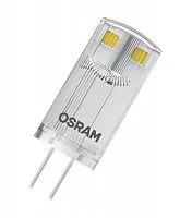 Лампа светодиодная PARATHOM PIN 200лм 1.8Вт 2700К тепл. бел. G4. PIN угол пучка 300град. 12В (замена 20вт) прозр. пластик OSRAM 4058075622692