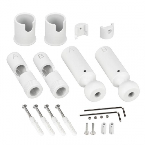 Крепление ARL-WAVE-1815-S-2-ENDCAP White комплект метал. бел. Arlight 057584