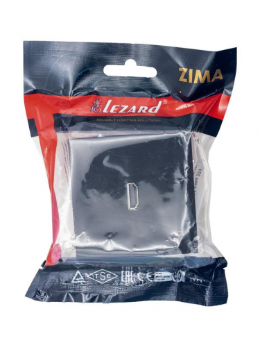 Розетка HDMI 1-м СП ZIMA IP20 механизм черн. бархат LEZARD 704-4288-203 фото 5