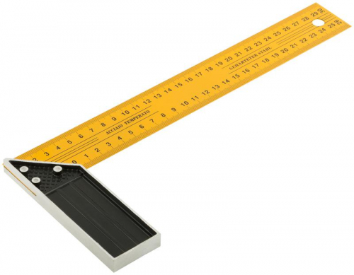 Угольник столярный усилен. желт. 300мм FIT 19430 фото 2