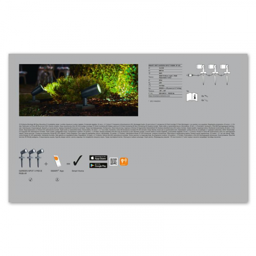 Светильник светодиодный SMART WIFI GARDEN SPOT RGBW 3P DG (уп.3шт) LEDVANCE 4058075478497 фото 4