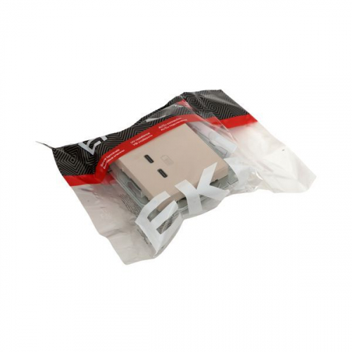 Розетка 2-м СП Эпика USB-C механизм крем. EKF UP1-SOI-2USBC фото 10