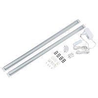 Светильник светодиодный ULM-F45-2х6W/4500K IP20 SILVER для мебели механич. выкл. 600х25х8мм 2х500лм Uniel UL-00008280