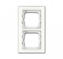 Рамка 2-м Axcent стекло бел. ABB 2CKA001754A4438