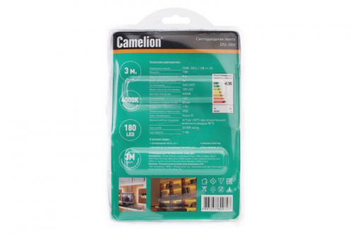 Лента светодиодная DSL-008 2835-60D IP20 4000К (уп.3м) Camelion 15694 фото 3