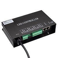 Контроллер HX-SPI-DMX-SL-4P (4096 pix 220В TCP/IP add ArtNet) (IP20 металл) Arlight 027277